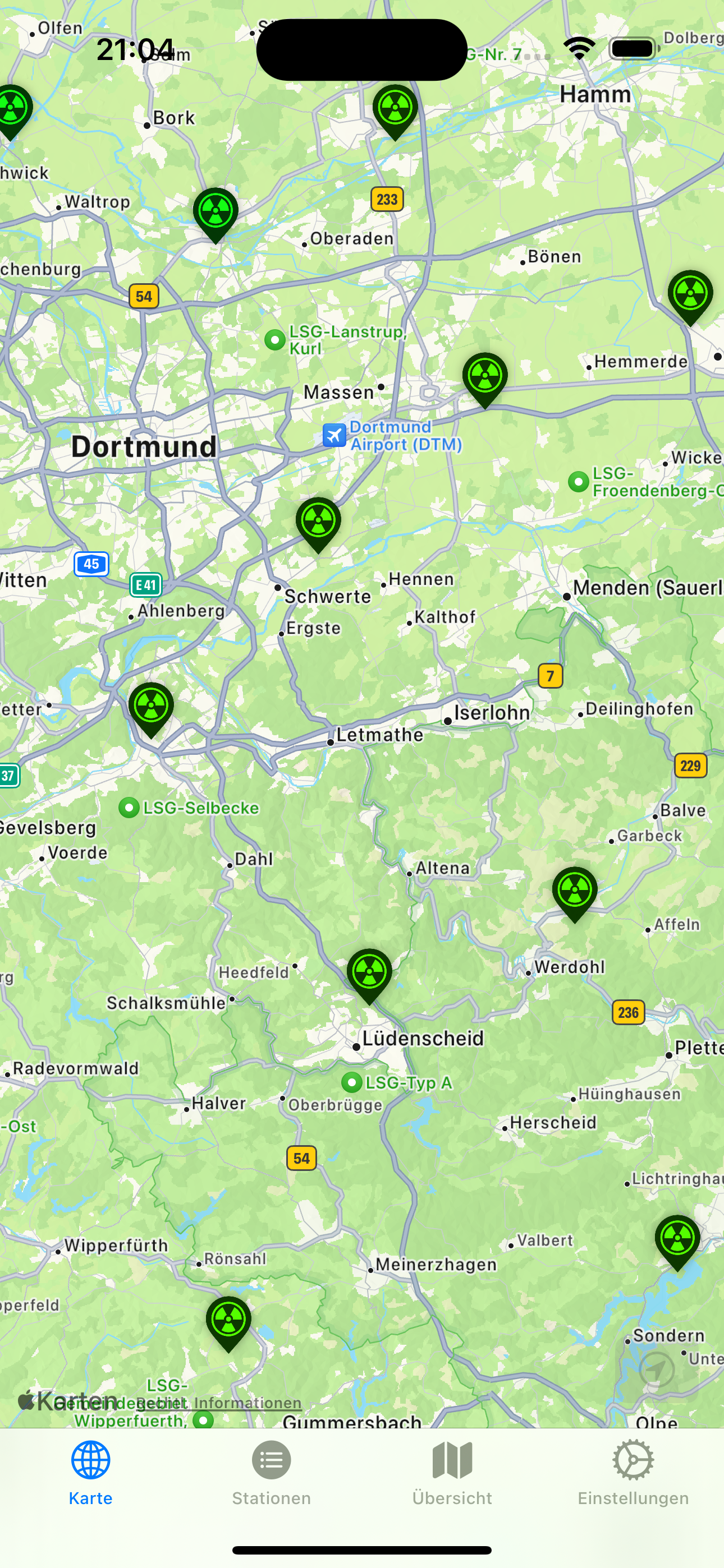 DE-Radiation App - Overview