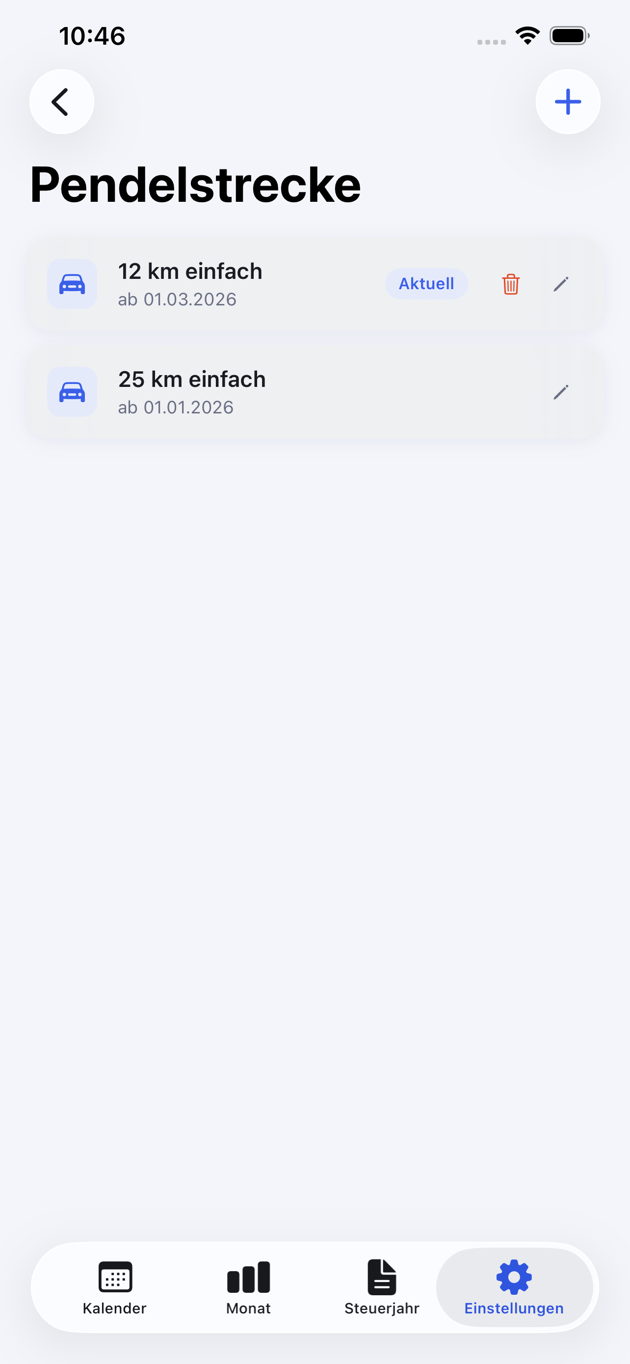 Office Check – Commute distance settings