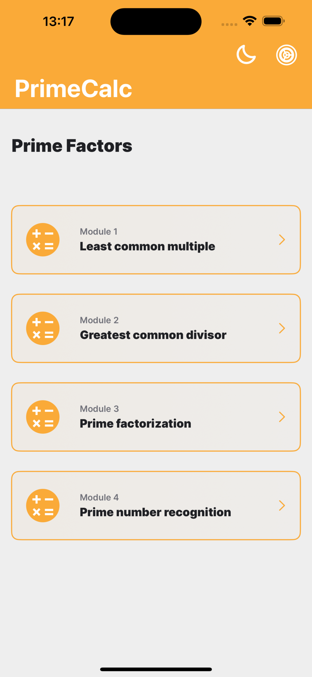 Prime Calc App - Calculator