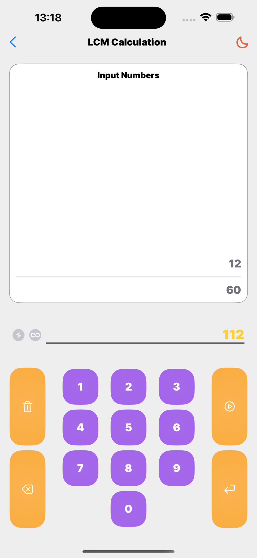 Prime Calc App - History
