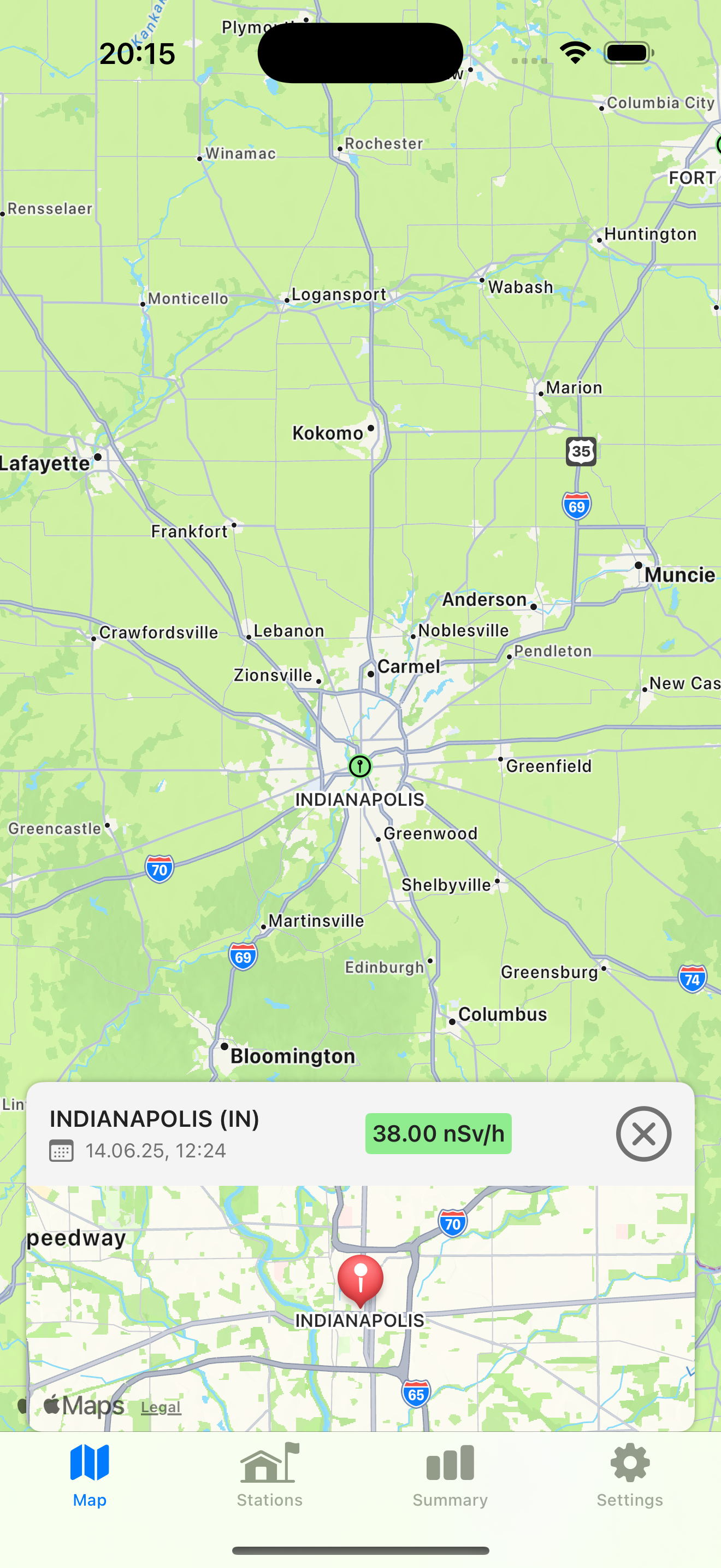 RadAware App - History